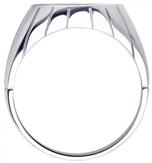 Кольцо из серебра с фианитом и эмалью