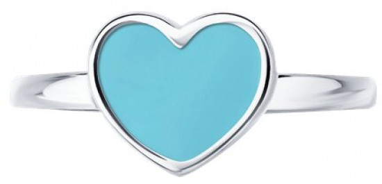 Кольцо из серебра с эмалью