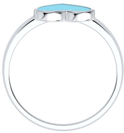 Кольцо из серебра с эмалью