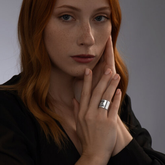 Кольцо из серебра с эмалью