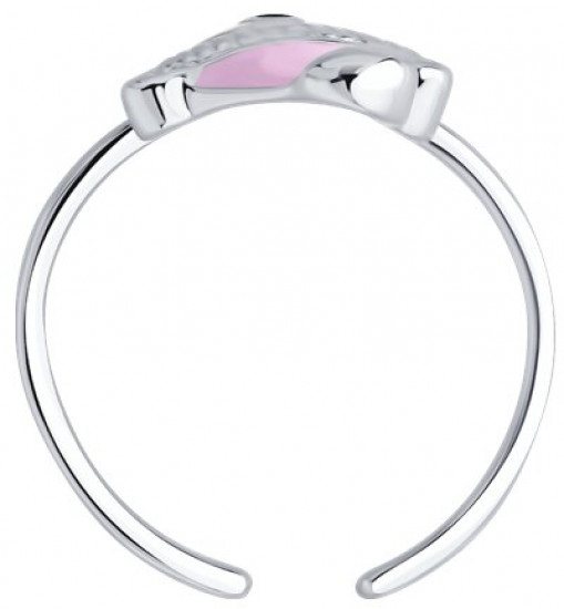 Кольцо из серебра с эмалью