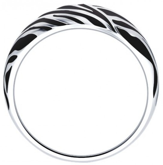 Кольцо из серебра с эмалью