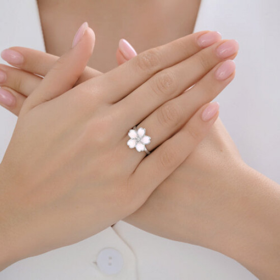 Кольцо из серебра с эмалью