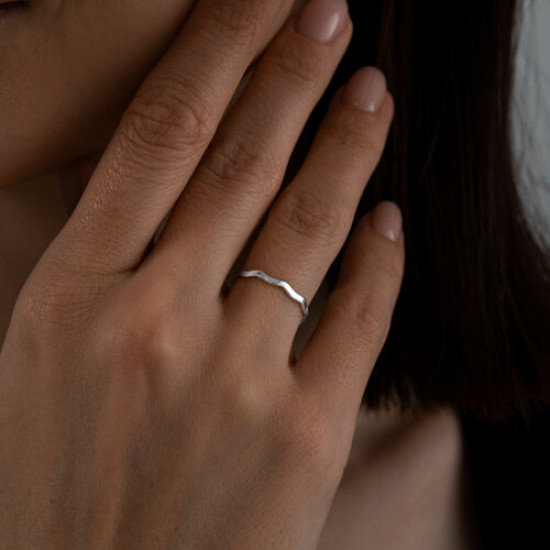 Кольцо на фалангу из серебра