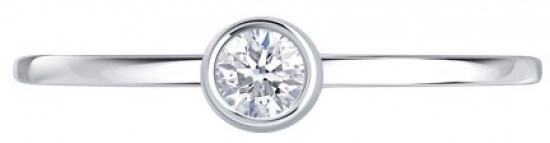 Кольцо из серебра c фианитом