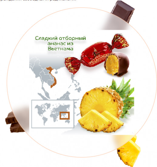 Конфеты «Ананас шоколадный»