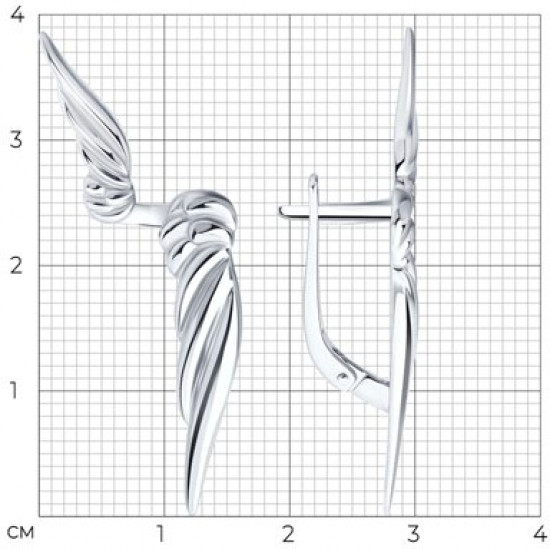 Серьги из серебра