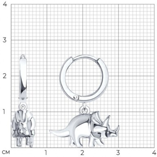 Серьги из серебра