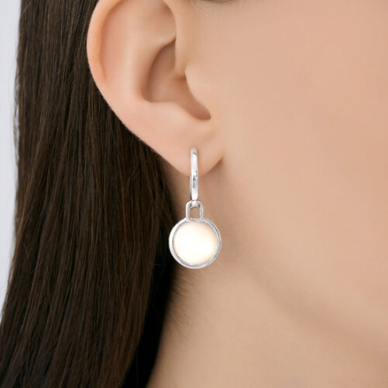 Серьги из серебра с перламутром