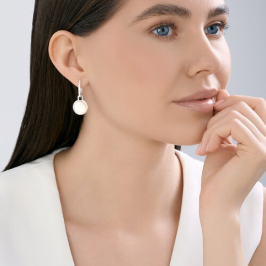 Серьги из серебра с перламутром