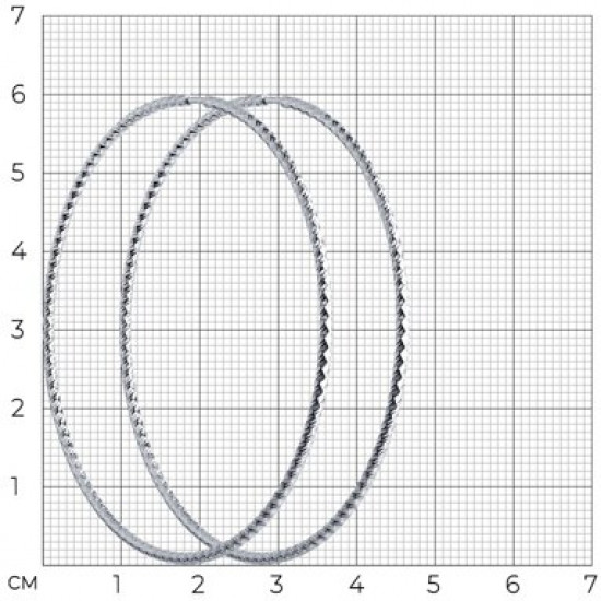 Серьги конго из серебра с алмазной гранью
