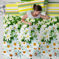 Комплект постельного белья «Ромашковый вальс» (арт. 4323/1, 1,5-спальный, бязь, 2 наволочки 70×70) - Фото 2