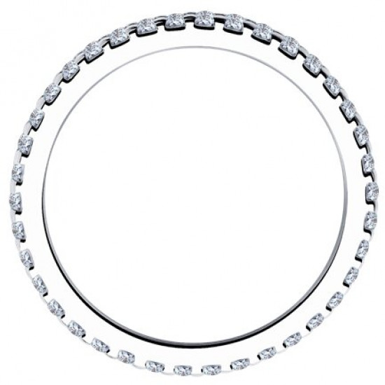 Кольцо из серебра с фианитами