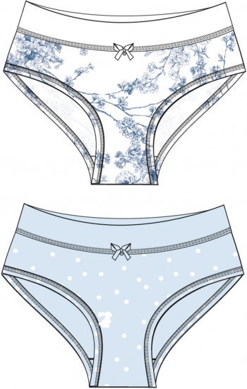 Трусы-слип для девочек комплект