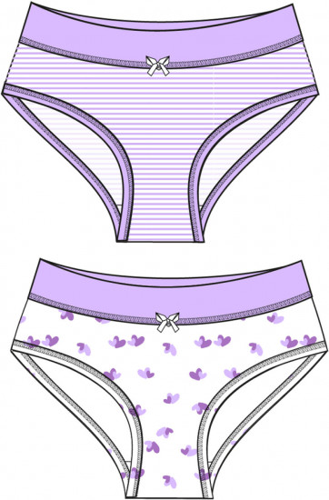 Трусы-слип для девочек комплект