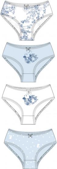 Трусы-слип для девочек комплект