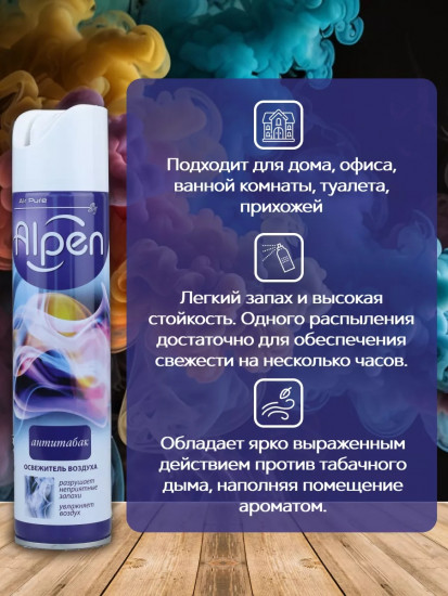 Освежитель воздуха «Антитабак»