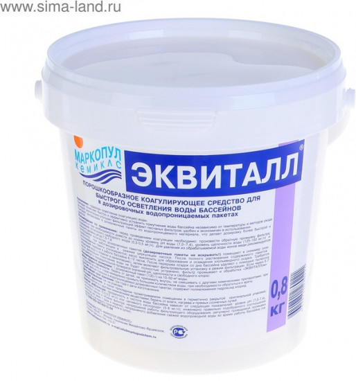 Коагулянт осветлитель воды «Эквиталл»