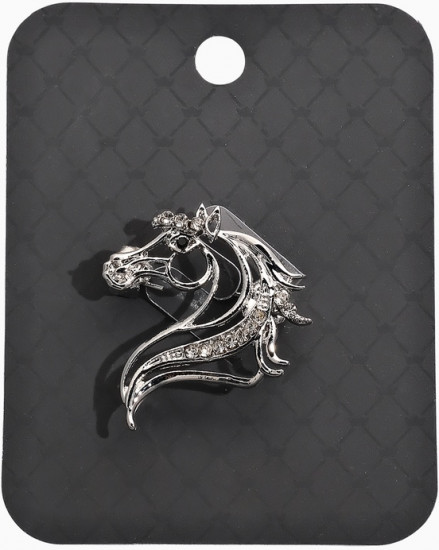 Брошь со стразами «Лошадь»