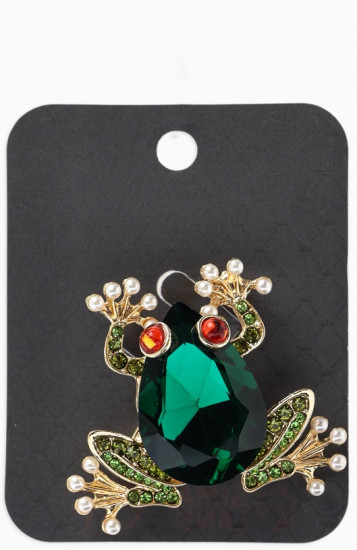 Брошь «Болотная лягушка»