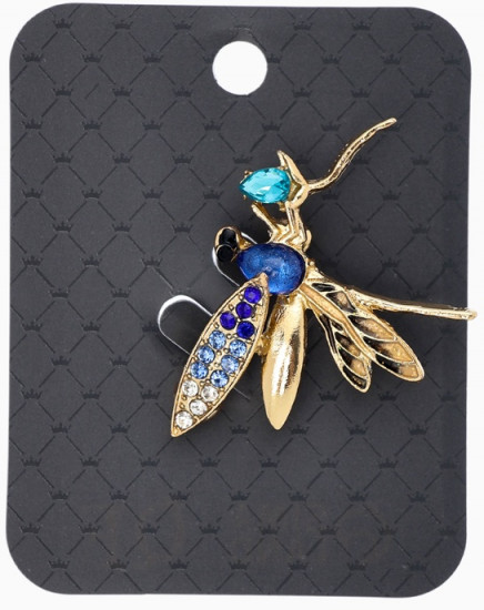 Брошь «Стрекоза на цветке»