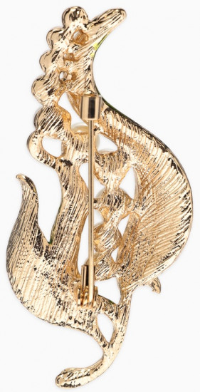 Брошь «Стручок гороха»