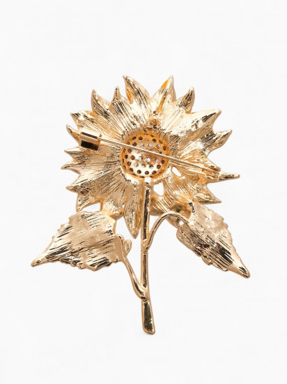 Брошь «Цветок Подсолнуха»