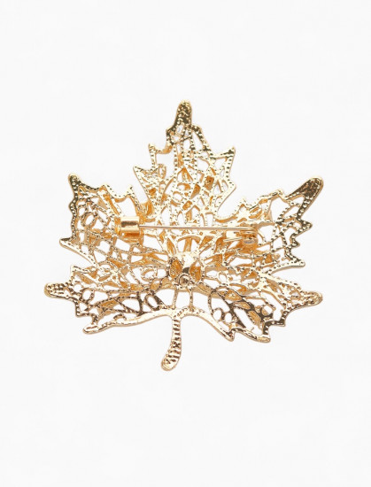 Брошь «Лист кленовый»