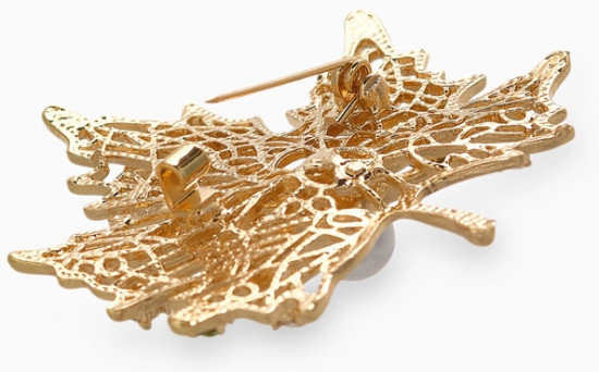 Брошь «Лист кленовый»