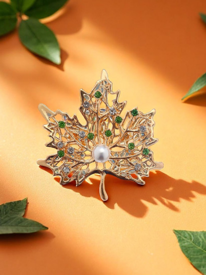 Брошь «Лист кленовый»