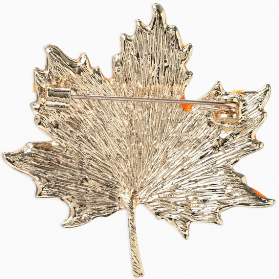 Брошь «Лист кленовый осенний»