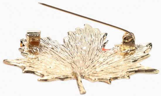 Брошь «Лист кленовый осенний»