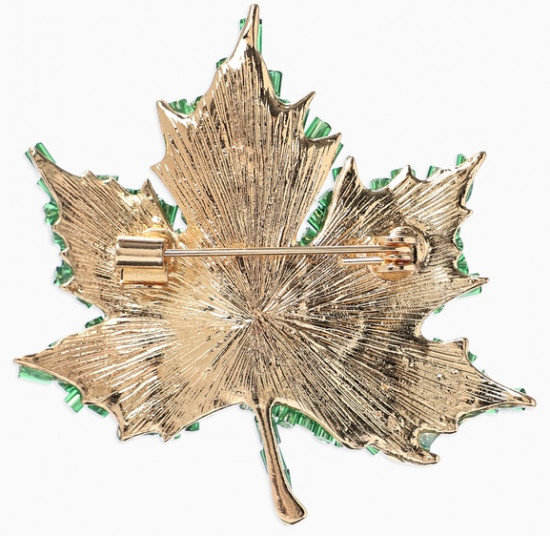 Брошь «Лист кленовый»