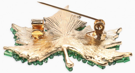 Брошь «Лист кленовый»