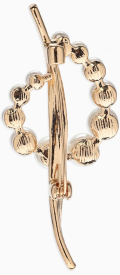 Брошь «Дуга с жемчугом»