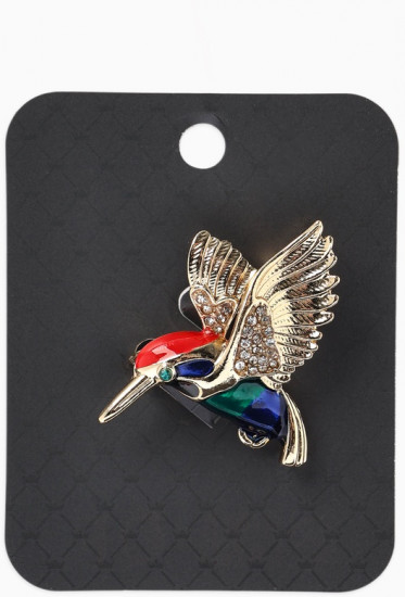 Брошь «Птица Колибри»