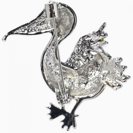 Брошь «Птица Пеликан»