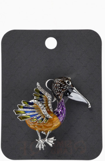 Брошь «Птица Пеликан»