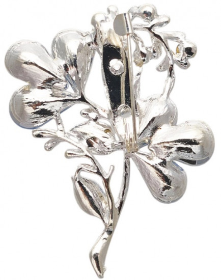 Брошь «Цветок» трилистник