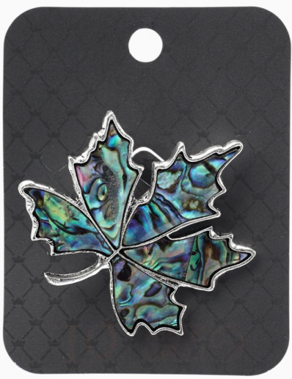 Брошь-кулон «Галиотис. Лист клёна»