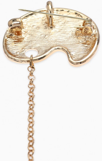 Брошь-кулон «Палитра с кистью»