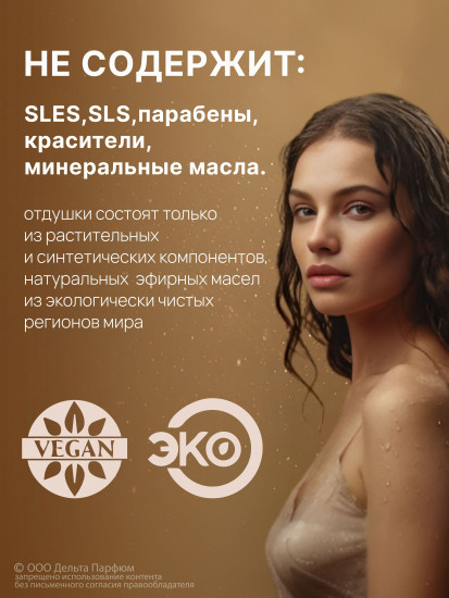 Спрей для тела парфюмированный «Vanilla, Amber, Musk. Ваниль, амбра, мускус»