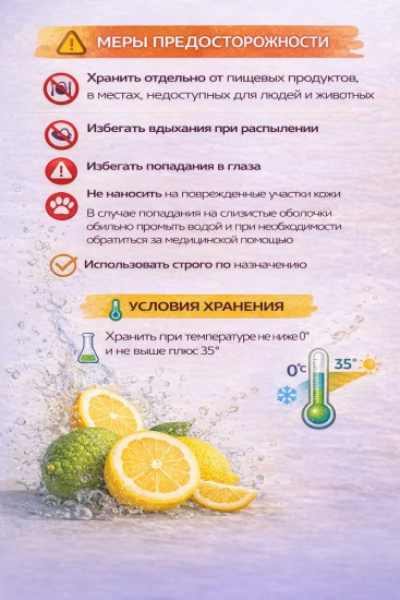 Освежитель воздуха-акваспрей «Лимон и бергамот»