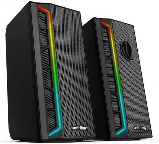 Акустическая система 2.0 Smartbuy Neon Melody 2, RGB-подсветка, 6Вт (SBA-4600)/16