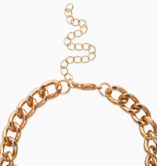 Браслет цепочка с подвесками «Вишневый рай. Сердечки»