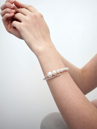 Браслет с жемчугом «Жемчуг» на убывание
