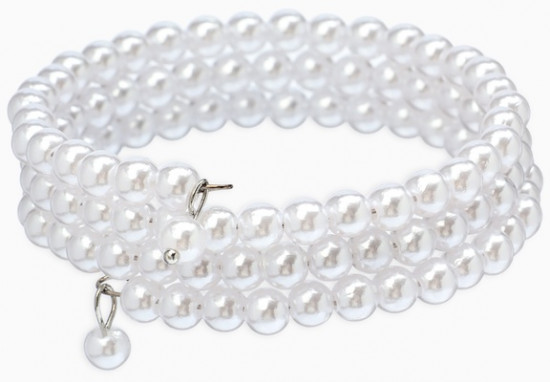 Браслет пружинка «Жемчуг. Невеста»