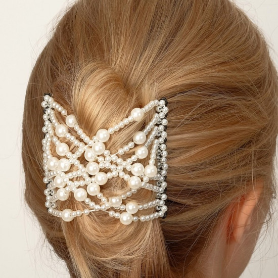 Зажим для волос «Жемчужная сетка»