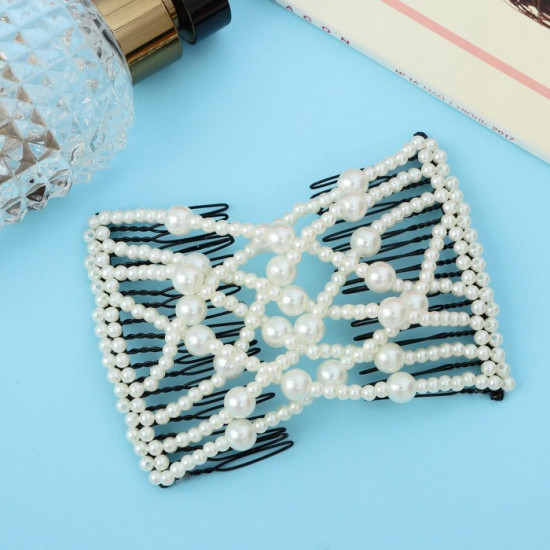 Зажим для волос «Жемчужная сетка»