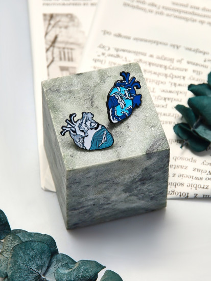 Значки-неразлучники «Сердца»
